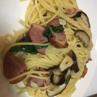 鴨肉の和風パスタ